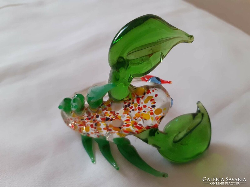 Murano glass crab