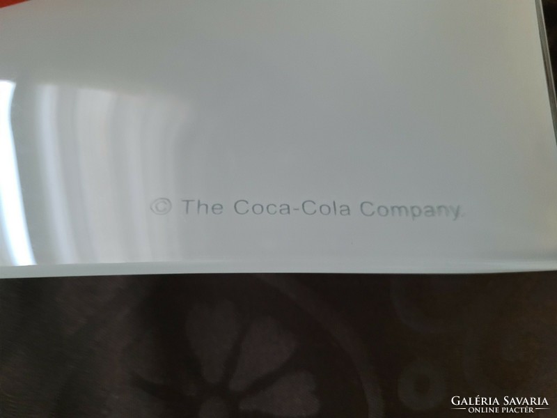 Coca cola large glass bowl, offering.