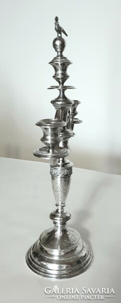 Viennese pheasant silver candle holder (575 g).