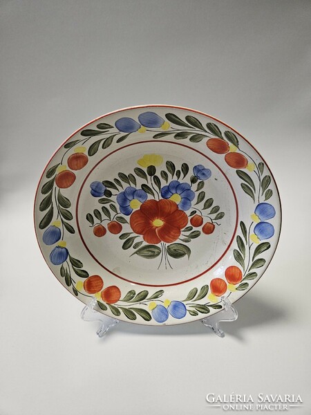 Granite. Ceramics. Wall plate. It's crushing. Antique. Antiquity. Rare. Hand painted. Porcelain.