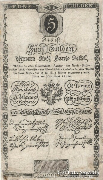 5 Forints / gulden 1806 corrected 1.