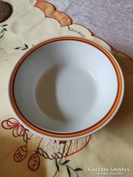 Alföldi porcelain yellow striped goulash plate