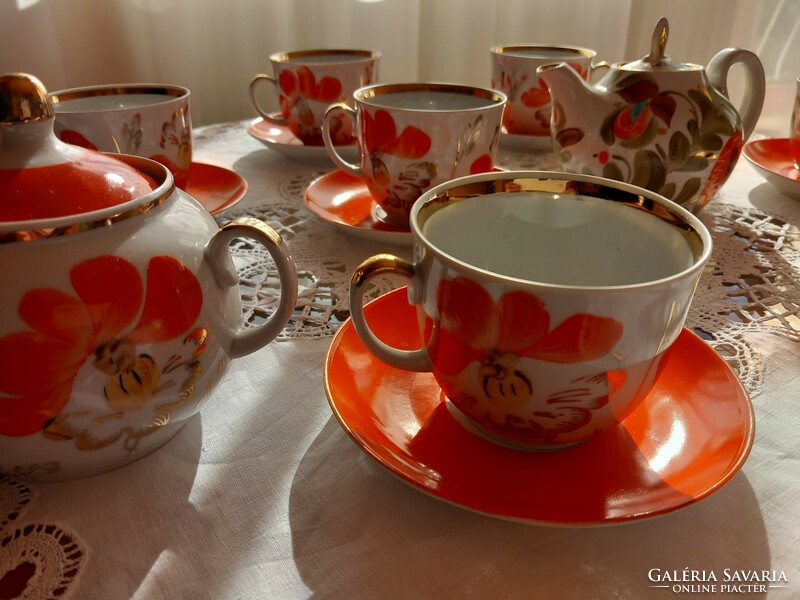 Soviet porcelain tea set