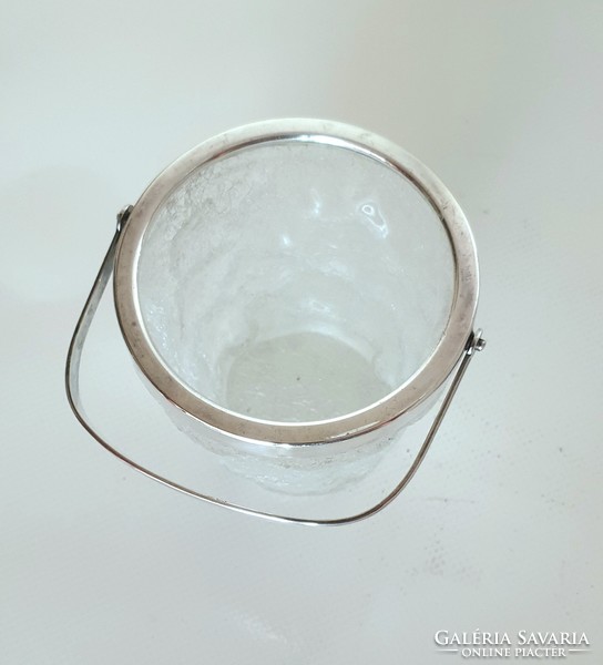Silver-plated wmf ice cube holder, ice cream, ice cream dispenser
