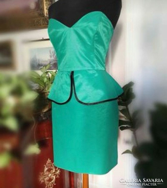Atmosphere 40-42-es  smaragdzöld peplum ruha