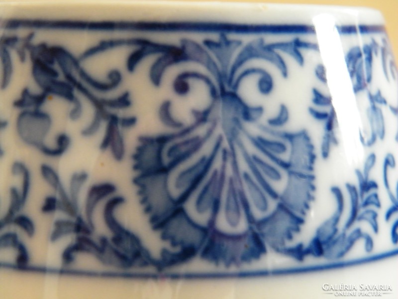 Antik Villeroy & Boch Dresden (1874-1909) kék mintás fűszertartó