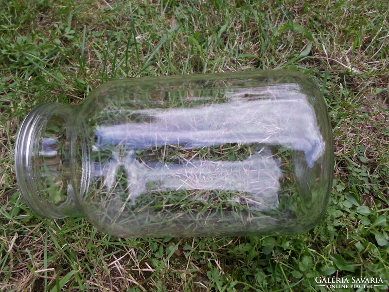 Old glass for canning, mason jar (2 liters) 2.