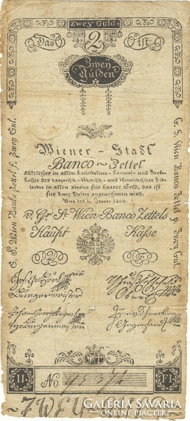 2 Gulden 1800 original holding