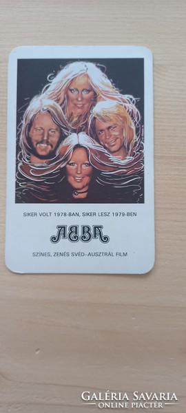 Kártyanaptár ABBA mozifilm 1979