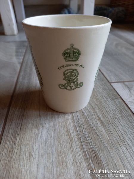 Antique British Porcelain Coronation Cup (1911)