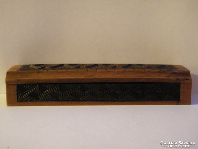 Handmade wooden box, table pen holder