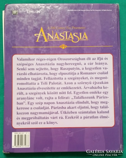 Anastasia - egmont-hungary ltd. > Children's and youth literature > storybook