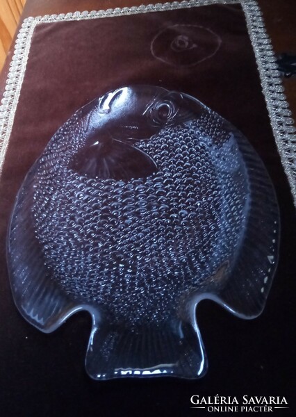Fish-shaped glass kinalo 26x21 cm xx