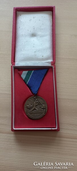 Award for flood protection from the 60s, in its original box.