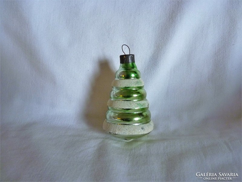 Old glass Christmas tree decoration - pyramid!