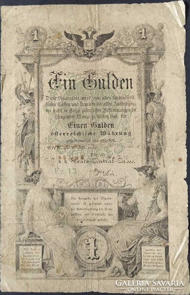 1 forint / gulden 1866 original holding