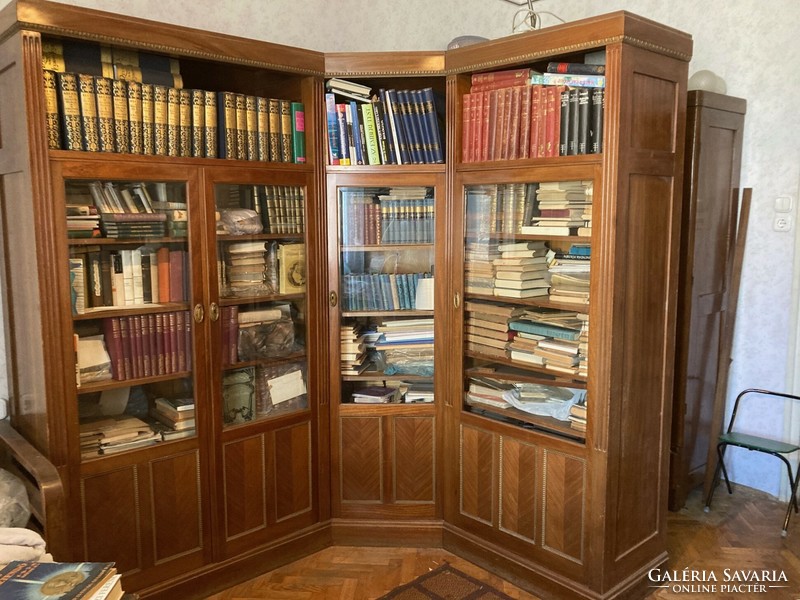 Károly Lingel and his sons - marked bookcase