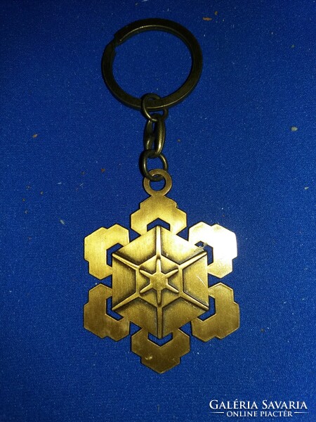 Antique copper Israel art noveau Star of David key ring in patent condition as shown in the pictures