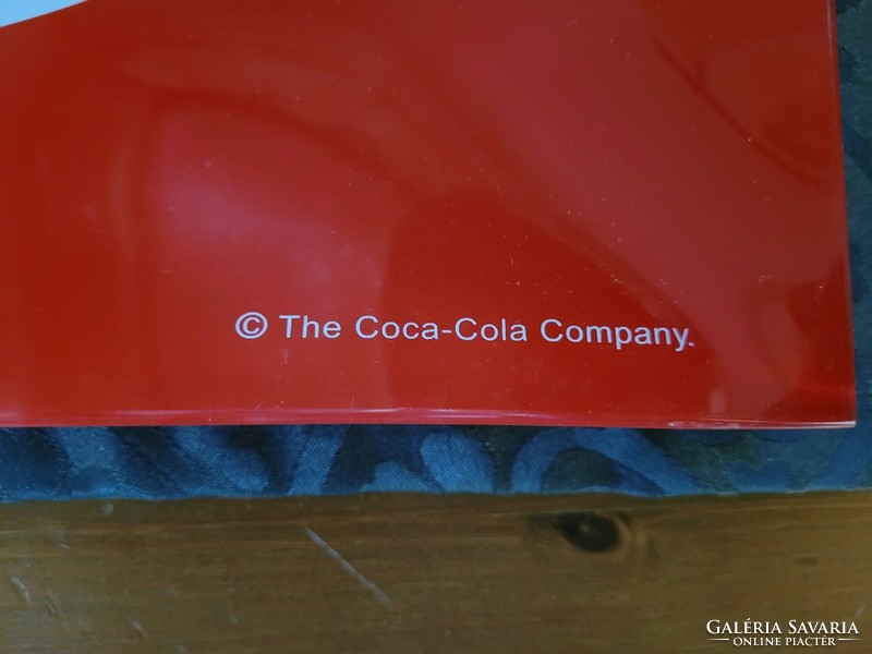 Coca cola nagy méretű üvegtál, kínáló.