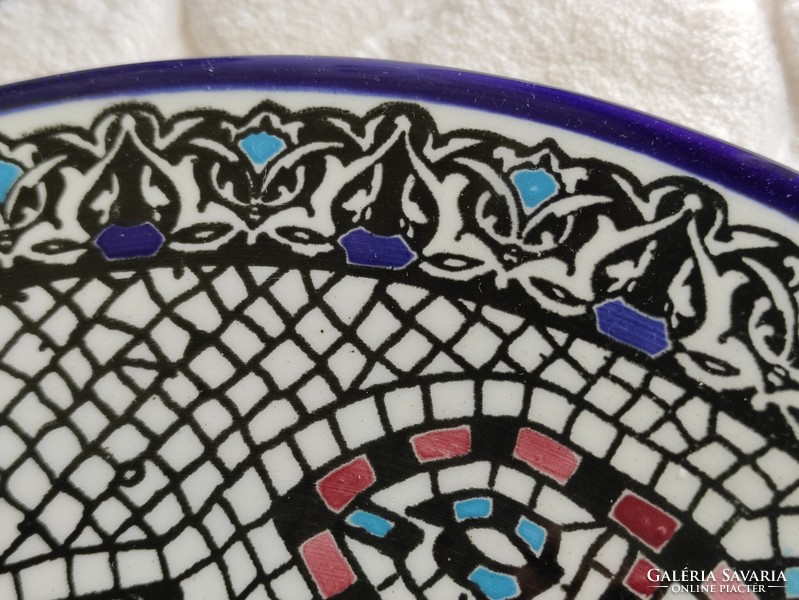 Jerusalem mosaic fish ceramic wall plate package