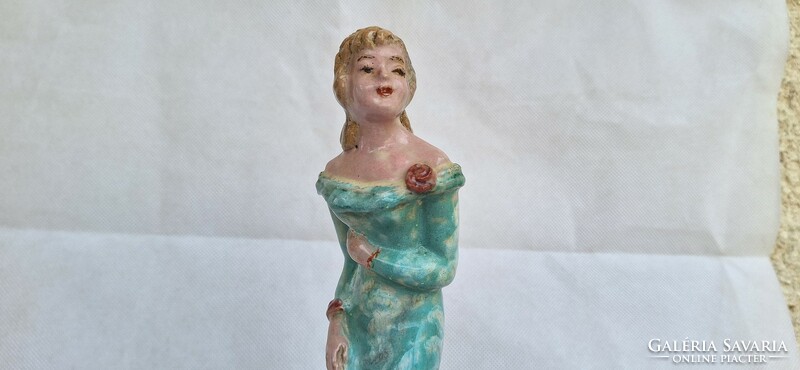 Art deco marked Hungarian ceramic sculpture