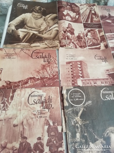Vöröskereszt Családi lap 8 db 60-as évek a képeken látható állapotban