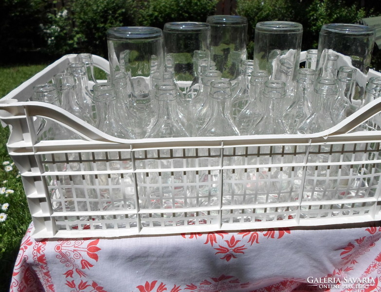 Old glass for canning, mason jar (tomatoes, syrup, fruit juice)