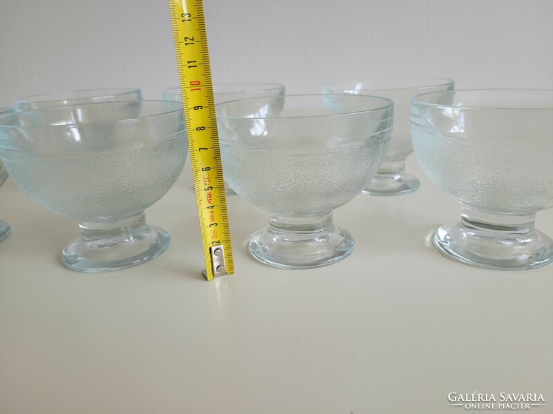 Retro old 7-piece ice cream dessert glass cup old confectioner's ice cream goblet goblet