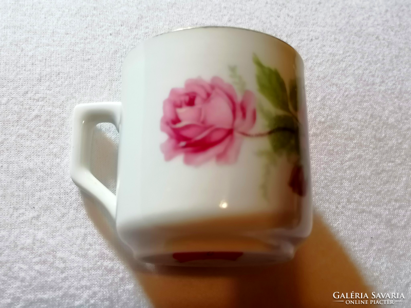 Old, first edition, Zsolnay rose coffee cup 8.
