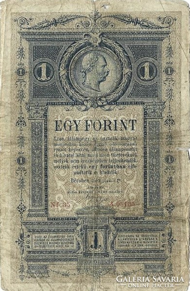 1 forint / gulden 1882 eredeti tartás