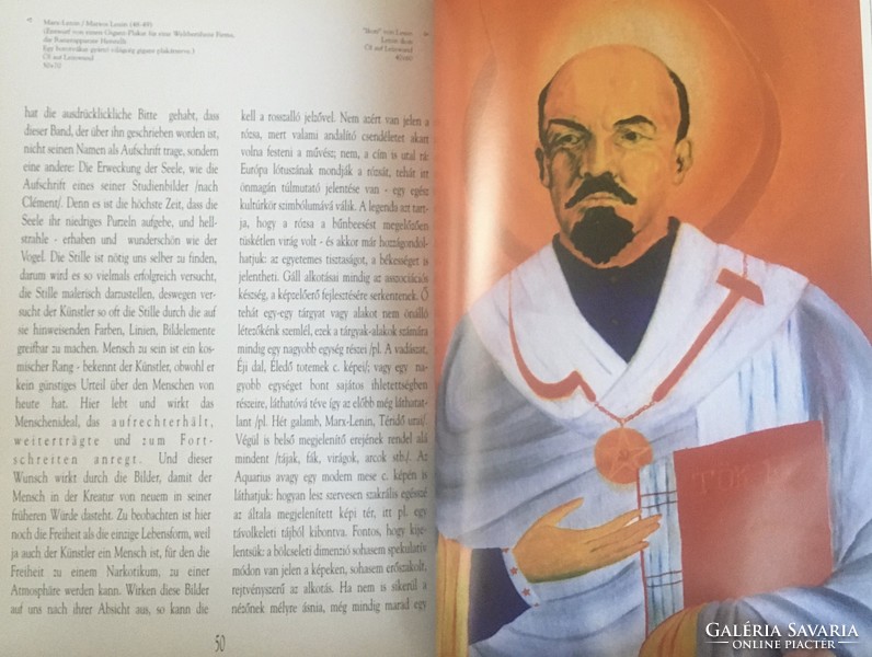 Lenin ikon , Ikon von Lenin nagyon komoly festmény eladó