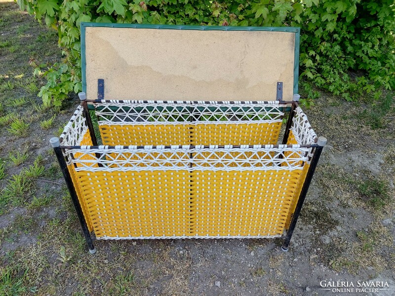 Retro vintage rattan storage