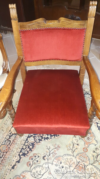 Bordó kolóniál fotel párban