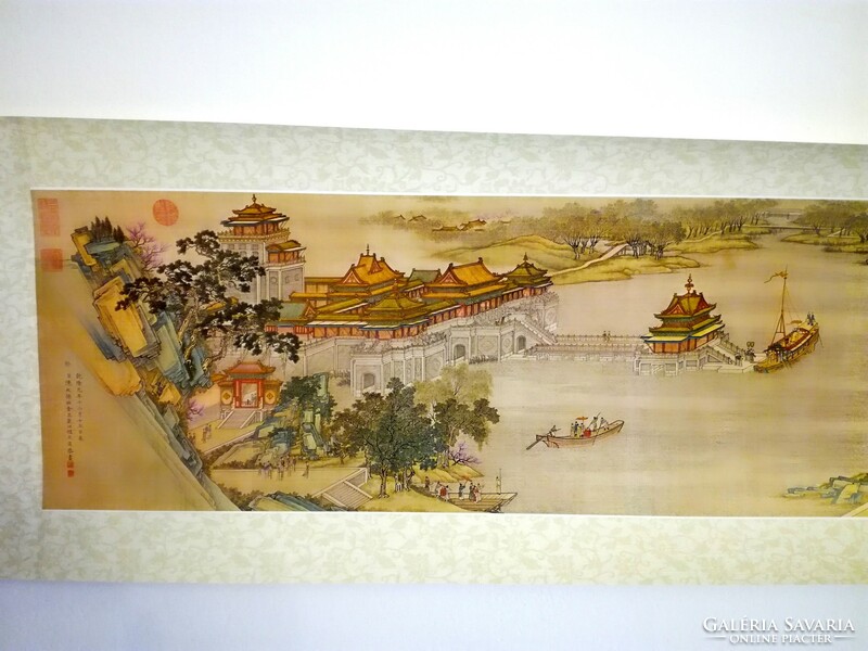 Kínai papírtekercs 5 méter hosszú, A city of Cathay