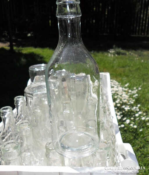 Régi üveg befőzéshez, befőttesüveg (paradicsom, szörp, gyümölcslé)