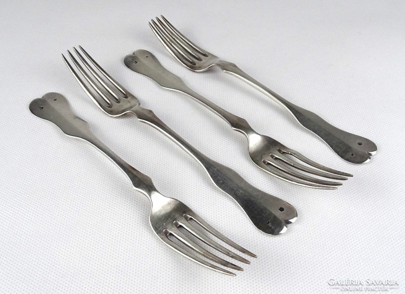1R017 old silver fork set 4 pieces 190g