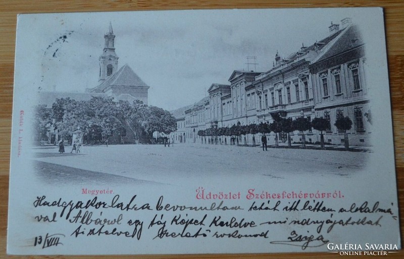 1899.- Székesfehérvár - képeslap - Megyetér