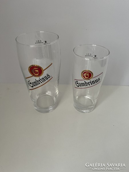 Gambrinus beer glass - 2 pcs