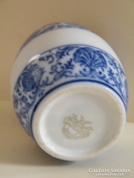 Antik Villeroy & Boch Dresden (1874-1909) kék mintás fűszertartó