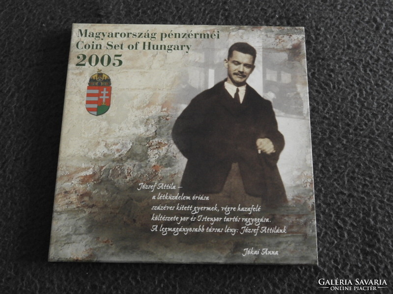 2005 forgalmi sor József Attila 10 Forint PP UNC hibátlan tokkal!