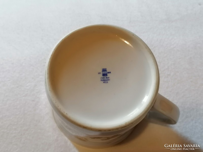 Rare Zsolnay monkey cup, mug.