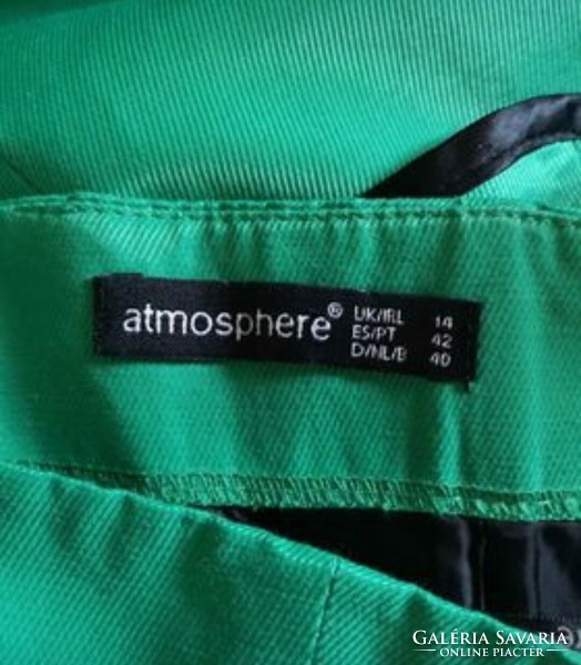 Atmosphere 40-42 emerald green peplum dress