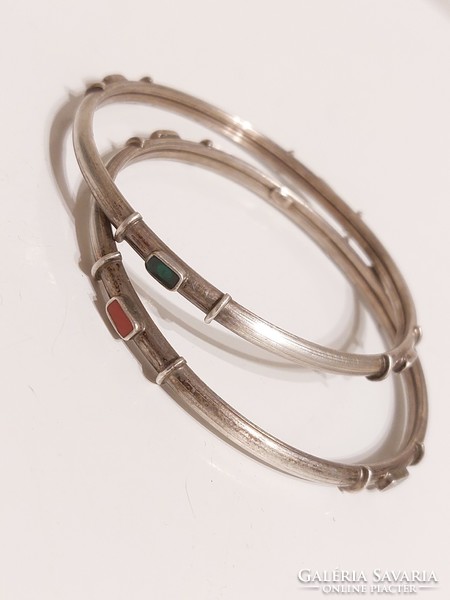 A special pair of silver bracelets