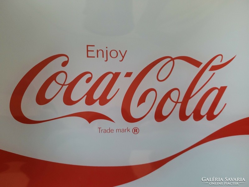 Coca cola nagy méretű üvegtál, kínáló.