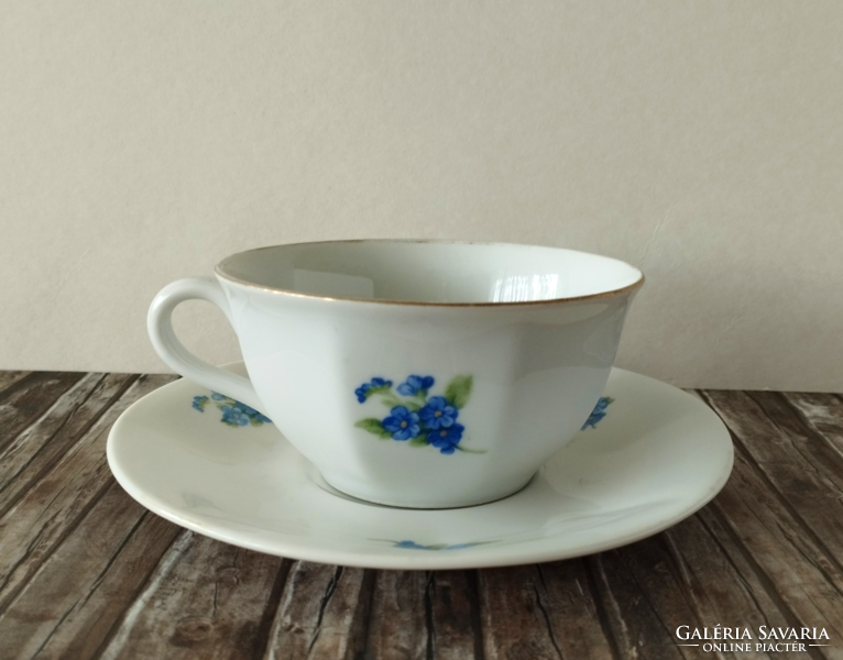 Beautiful old quarry drasche fine thin porcelain tea cup set