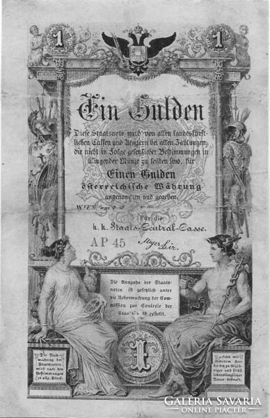 1 forint / gulden 1866 javított 1.