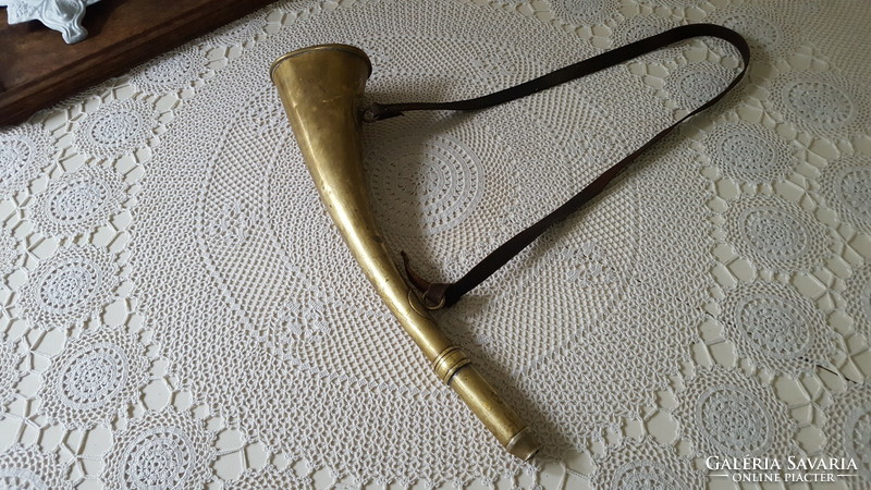 Antique brass horn from the 1900s