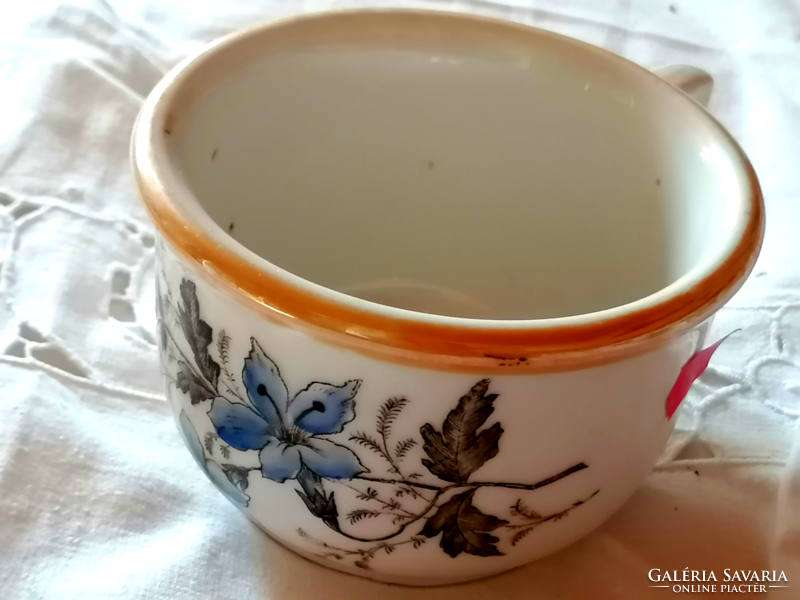 Folk koma mug from the forties, display case condition, blue flower pattern 2.