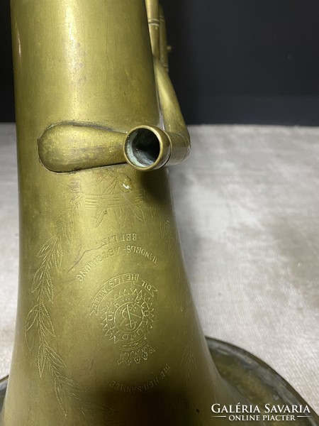 Tuba, damaged, incomplete condition