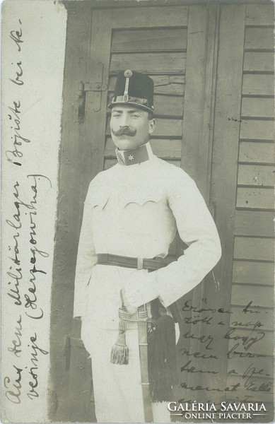 1907 - Official photo from Herzegovina. Black and white photo sheet, postcard.